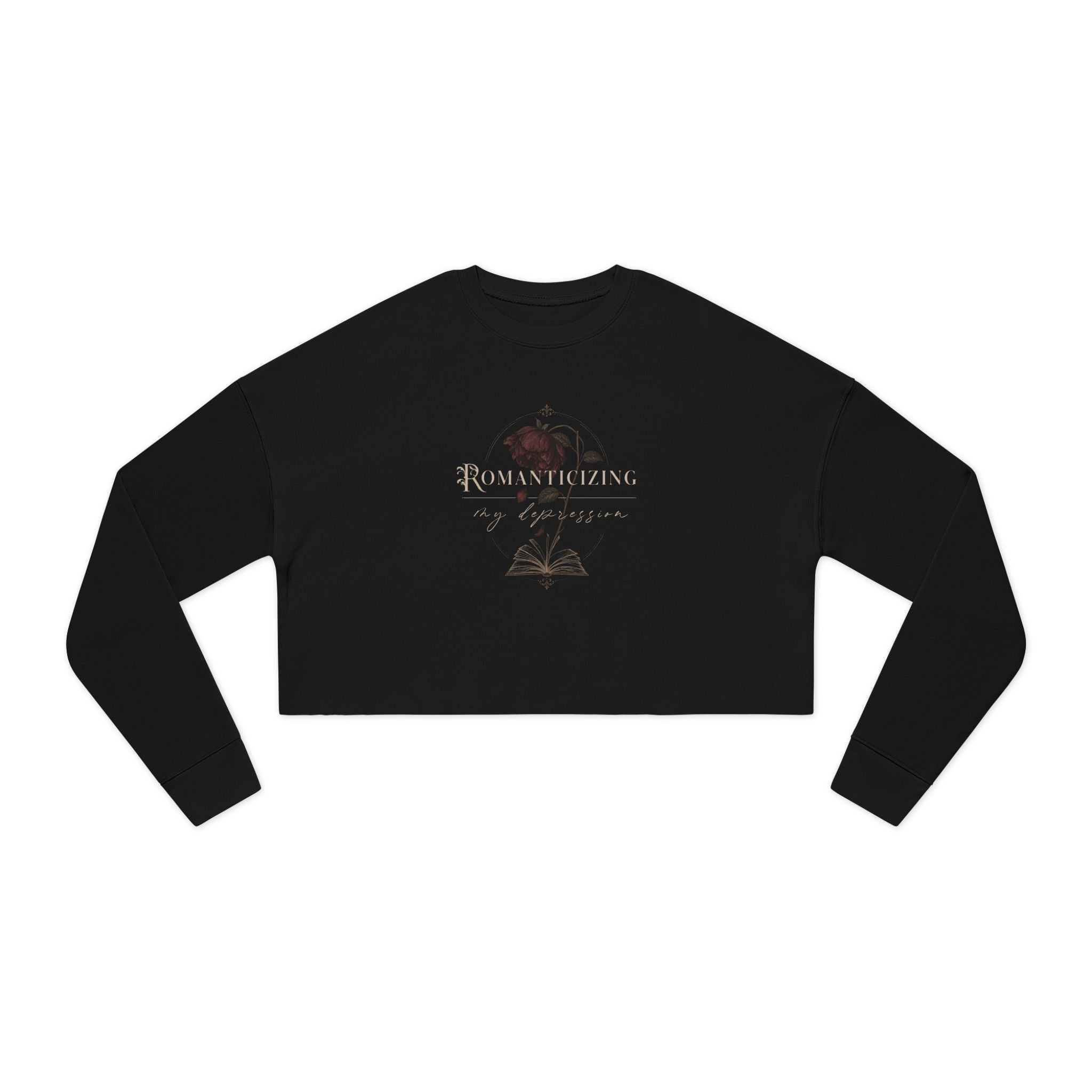 "Romanticizing My Depression" Cropped Sweatshirt